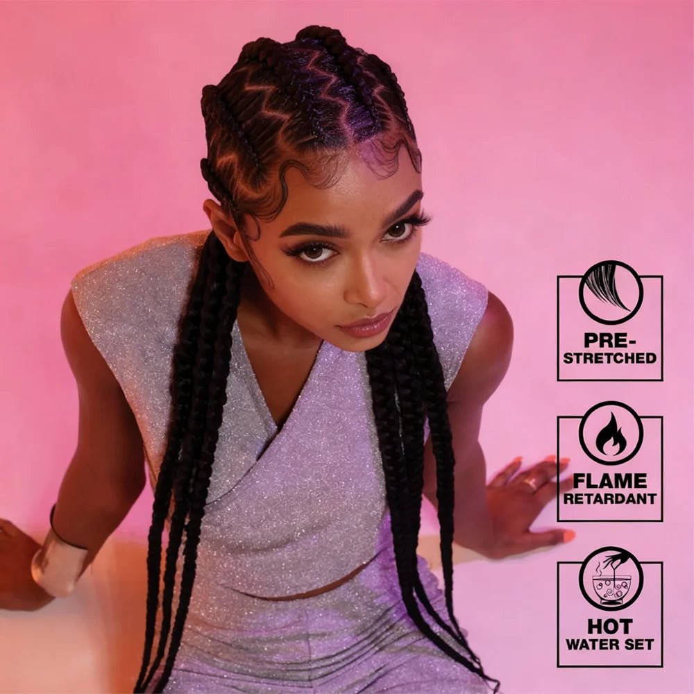 Tresses Synthétiques 38" Kanekalon Box Braids Lot 4 - Tresses Synthétiques - BDM Beauty & Fashion Intl.