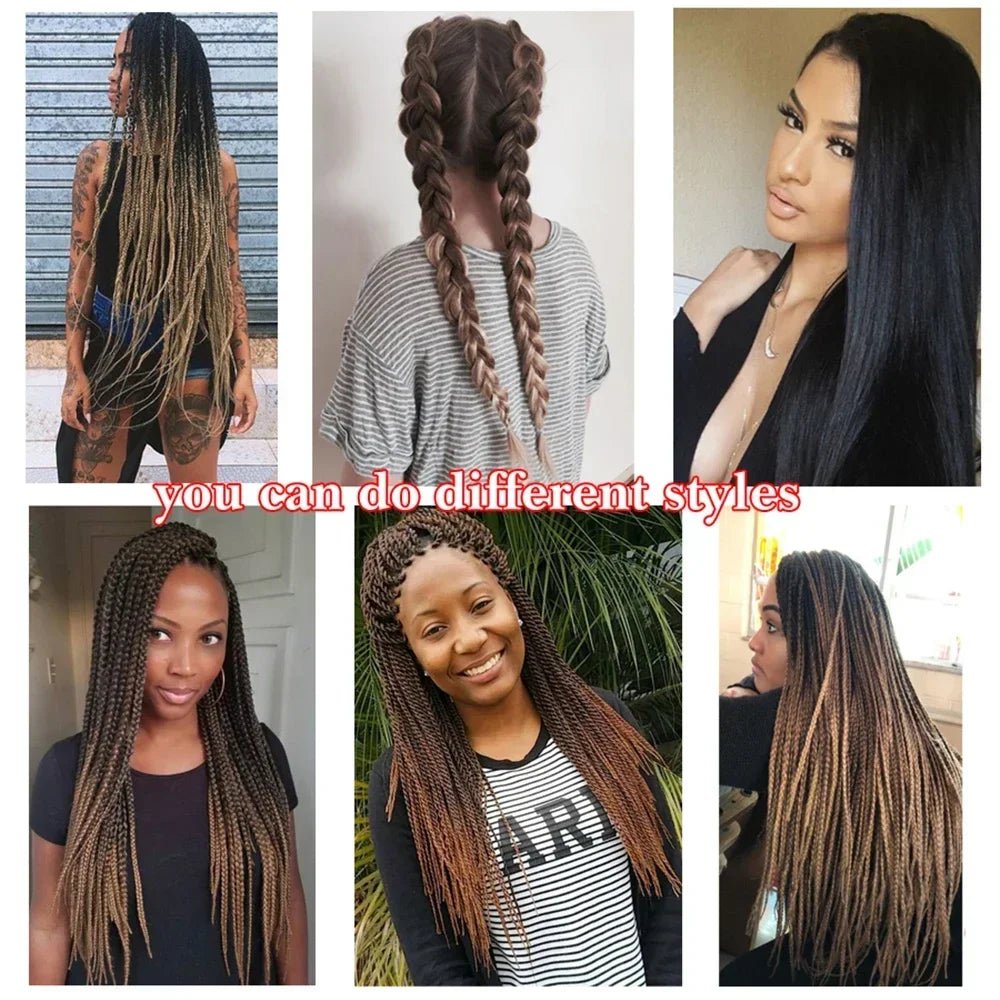 Tresses Synthétiques 38" Kanekalon Box Braids Lot 4 - Tresses Synthétiques - BDM Beauty & Fashion Intl.